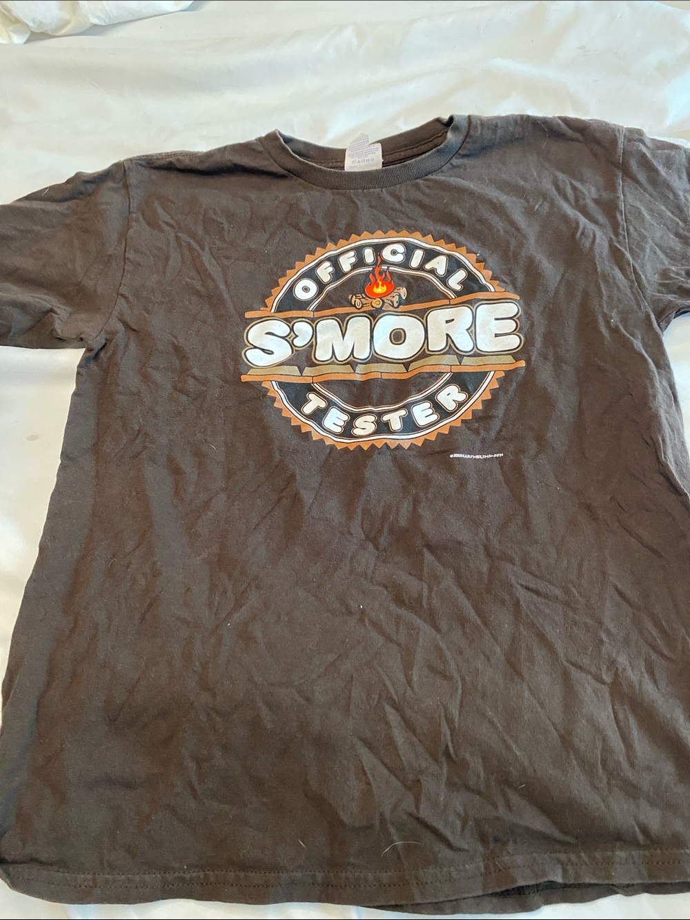 Gildan Brown 'S'More Tester' Graphic Short Sleeve Tee
